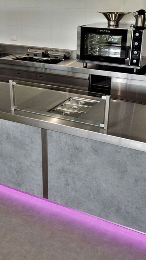 Custom stainless steel catering kitchen